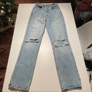 Abercrombie 90s Straight Ultra High Rise Size 2L